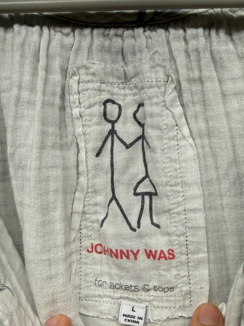 Johnny Was Camber Gauze Peasant Top - Picture 3 of 4